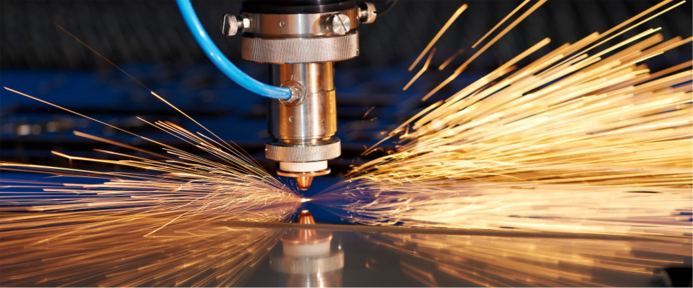 Picture Of Machinery In Use Causing Sparks